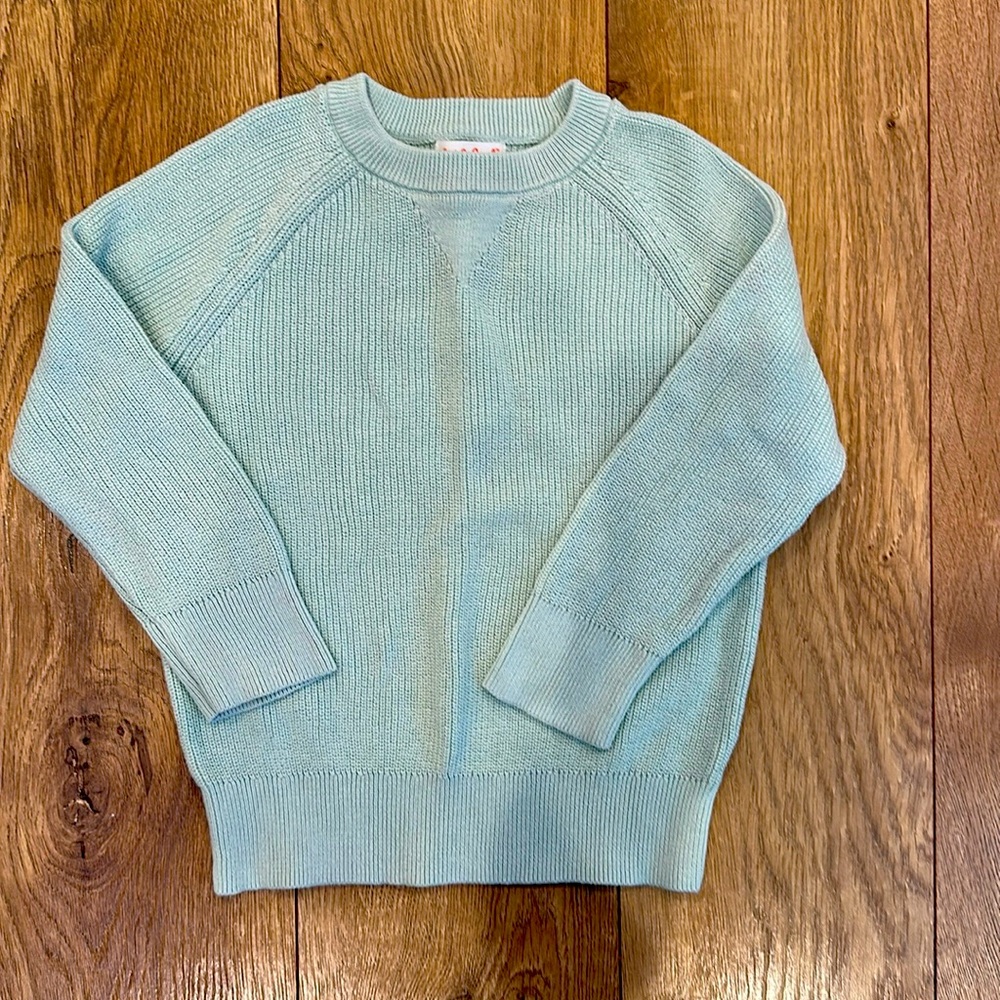 2T Cat and Jack knit pullover (mint green) unisex